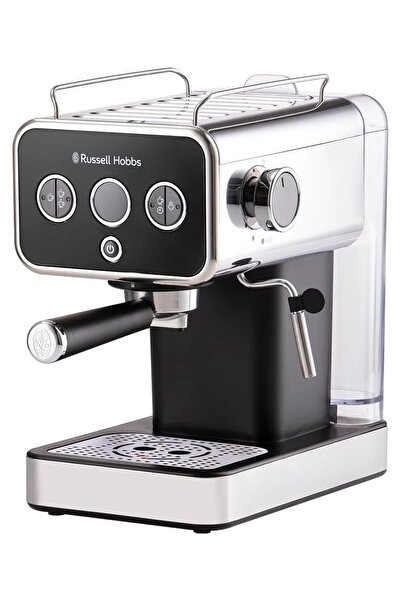 RUSSELL HOBBS 26450-56/Rh Distinctions Milk Frothing & Warming Cup Heating Espresso Machine - Black