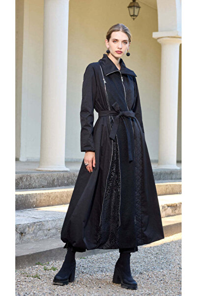 MissWhence Zipper Detailed Top Coat