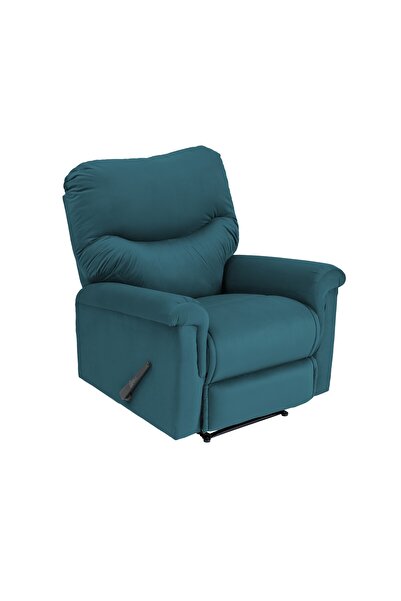 Lazy Vibes Velvet Rocking Recliner Chair - Dark Turquoise - NZ110