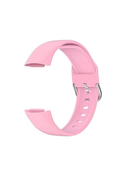 digital-play Silicone Strap for Fitbit Charge 5 with Buckle, Pink