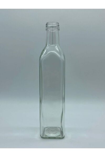 Perodia 10-Pack 500 Cc Glass Maraska Bottles – Olive Oil, Vinegar and Sauce Storage Bottles with Leak-Proof Caps