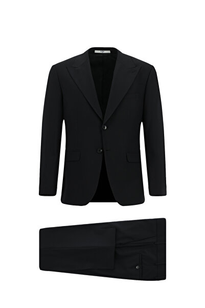 Kiğılı Yünlü Düz Takım Elbise