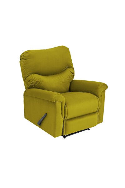 Lazy Vibes Velvet Classic Recliner Chair - Gold - NZ110