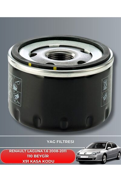ELF RENAULT LAGUNA 1.6 2008-2011 Hp110 YAĞ BAKIM SETİ