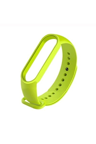 digital-play Curea din silicon pentru Xiaomi Mi Band 5, verde lămâie