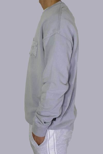 FORMAX Ön Nakış Detaylı Gri Sweatshirt