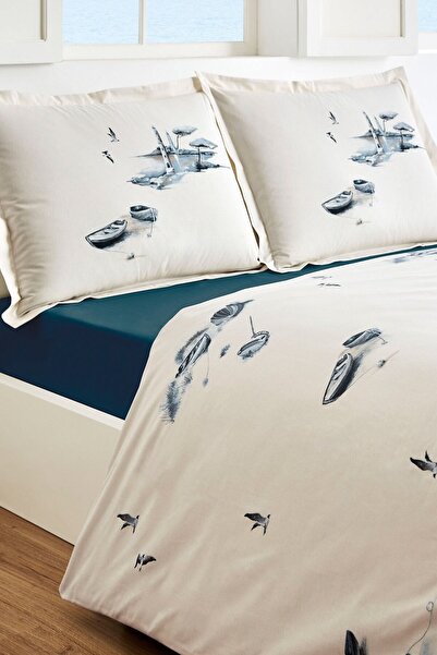 Özdilek Rowboat Sheet Elasticated Single Duvet Cover Set