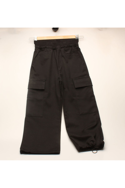 İDİL Patterned Elastic Black Pants