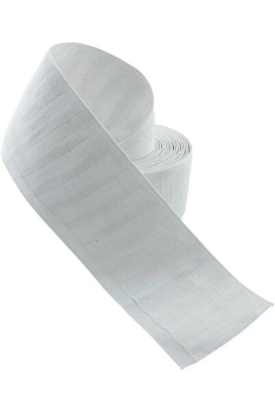 AWF AL WADI FURNITURE ستارة Shuff شديدة التحمل بعرض إضافي 20 مترًا مصنوعة من القطن بنسبة 100%، شريط طي متعدد الاستخدامات - أبيض