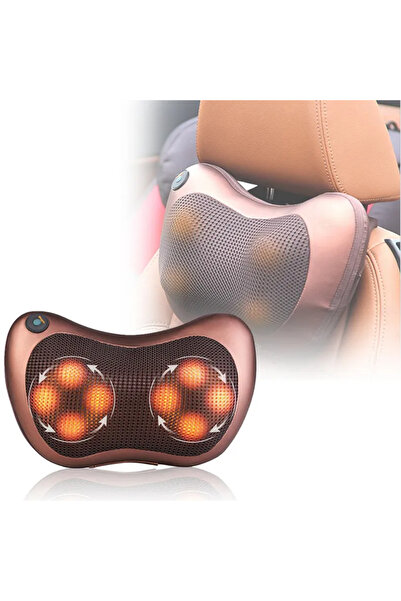 Sale4u Pernă de masaj electrică pentru zona cervicală, lombară, picioare, mâi...