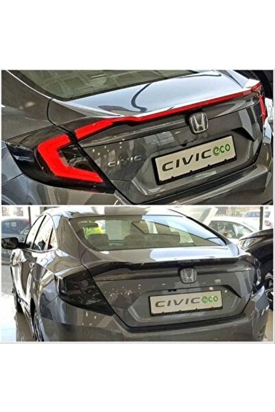 Arisar Honda Civic Fc5 2016-2021 Hareketli Sinyalli Led Stop Ve Spoiler Takımı Smoke