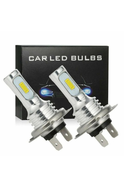 Sale4u Set 2 becuri auto LED H 7, 4000 LM, 6000 K, 80 W
