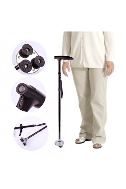 Sale4u Folding cane with flexible head and LED flashlight