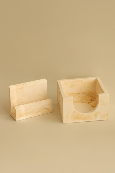 YAFFY HOME DESİGN Ofis Seti (Mermer Desenli)