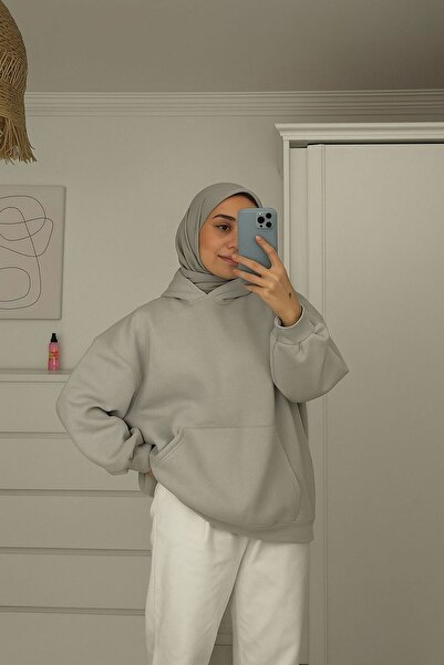 BENROMA 3 İPLİK PENYE ÜNİSEX KAPÜŞONLU SWEAT