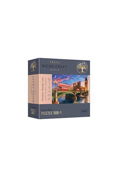 Trefl Puzzle din Lemn 500+1 Obiectivele Turistice din Londra