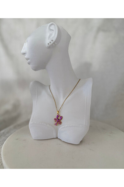 stainless steell Renkli yengeç kolye