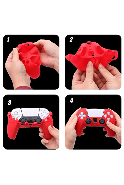 No branded Premium Silicone Case, PS5 Controller, Full Protection, Anti-Shock, Scratch-Resistant, Anti-Slip