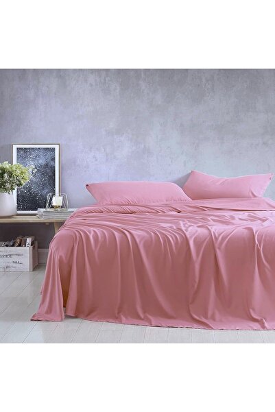 Kotonia Home bed sheet, 100% cotton, Olandina color, 220x240 cm, pale pink