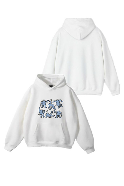 Sebesta Fashion New Season Peoples Printed 3 Yarn Cotton Hooded Sweatshirt