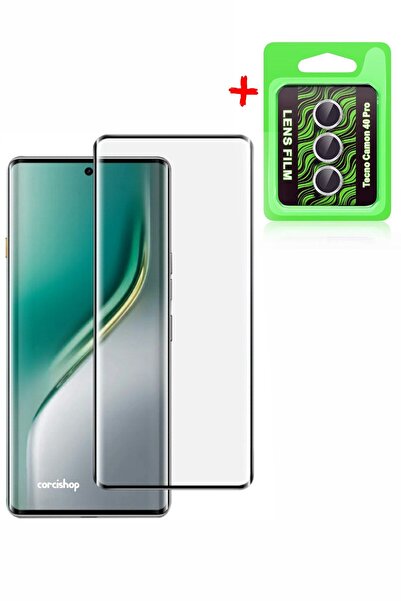 corcishop مجموعة حماية عدسة الكاميرا المتوافقة مع تكنو كامون 40 برو 5G من الي...