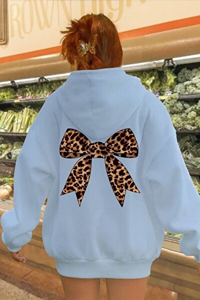 DM DOLCE MORE سترة بغطاء للرأس للجنسين مصنوعة من قماش القطن الممشط المطبوع بث...