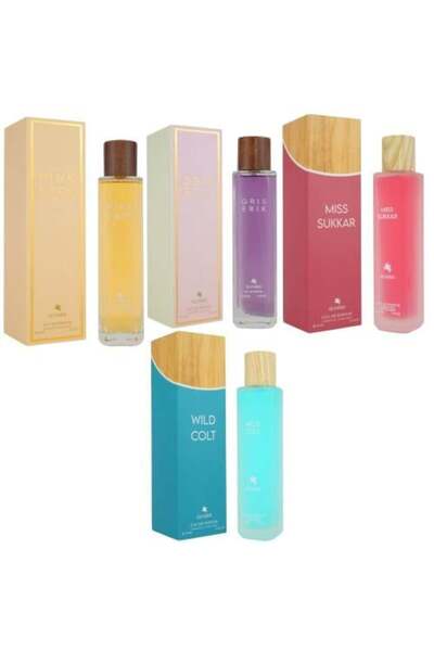 Gris باقة جريس الحصرية للجنسين. تحتوي على أربعة عطور، كل عطر ١٠٠ مل.