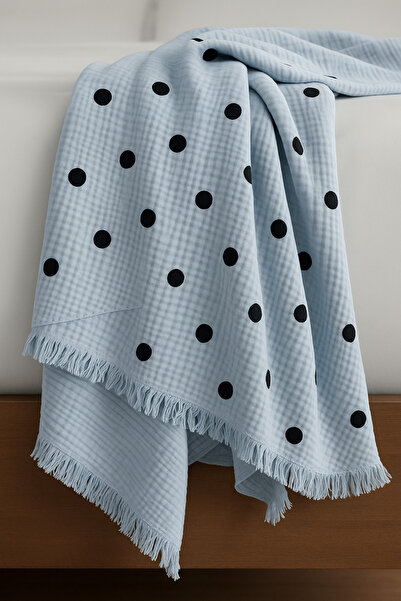 Childora بطانية من الموسلين العضوي بنسبة 100% مكونة من 4 طبقات |   120x110 سم...