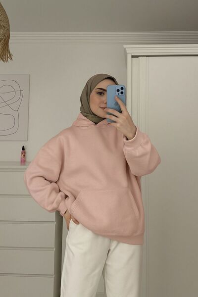 BENROMA 3 İPLİK PENYE ÜNİSEX KAPÜŞONLU SWEAT