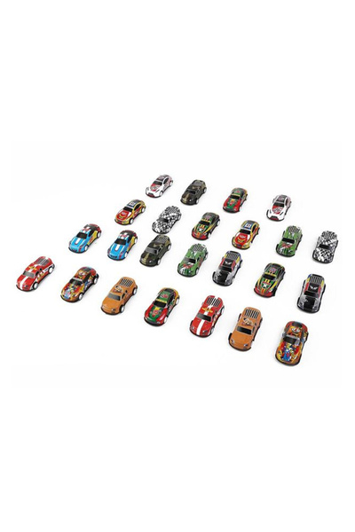 OEM Set of 24 mini racing cars, 1:43 scale, multi-coloured
