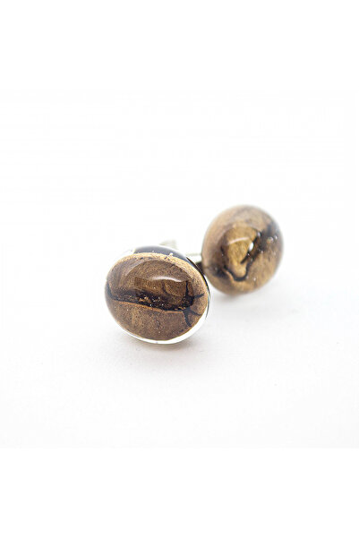 Mudrames Art Resin earrings, Coffee beans