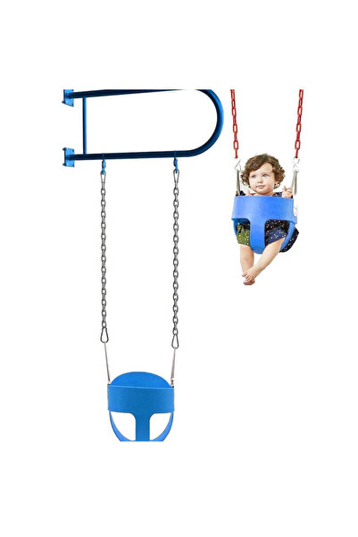 ALRWAD Iron Wall Swing with Kids Swing Seat and Chains for Outdoor Use, Heavy...