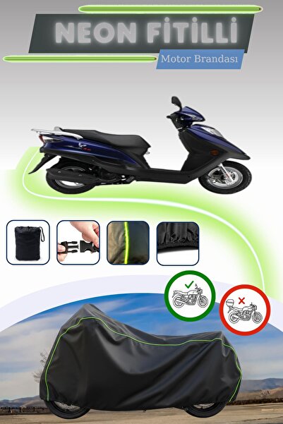 Cemku Cool غطاء محرك متوافق مع نيون فيتيلي هاوجين صني 125T باللون الأسود