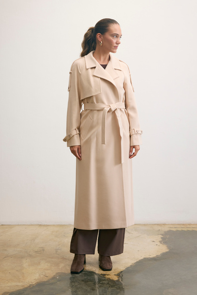 KENT Long Powder Coat with Belt