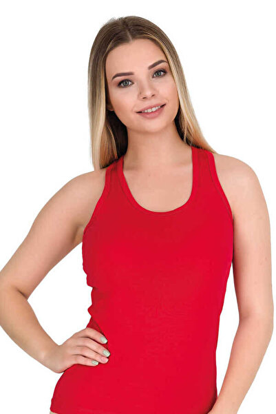 Gawzera Berrak 2007 Thick Strap Rambo Tank Top with Cross Detail on the Back