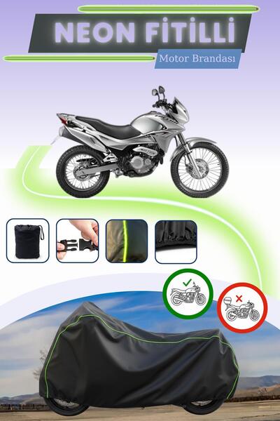 Cemku Cool قفل أسود قماش مجدّل حقيبة، لا يناسب محرك هوندا NX 4 فالكون