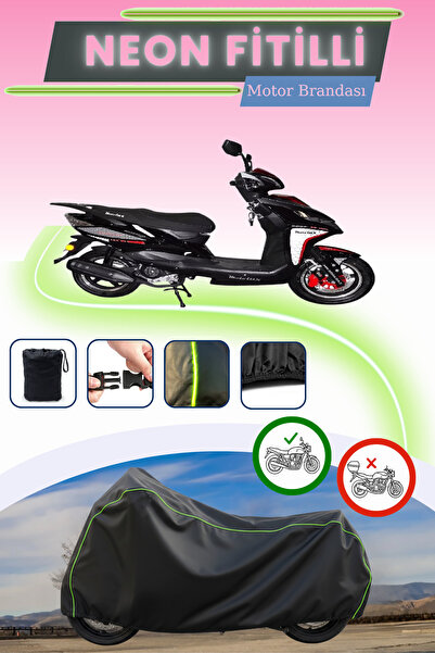 Cemku Cool أسود قماش مجدّل حقيبة، غطاء محرك موتولوكس روسى RS 50 بدون قفل