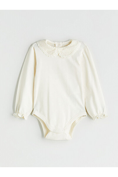 LC Waikiki Two Mt Shop Quality Lcw Baby Beige Baby Collar Basic Baby Girl Sna...
