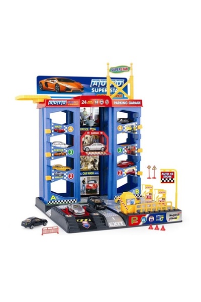 OEM Interactive playset for boys, garage, gas station and cars, multicolor, 36 months+