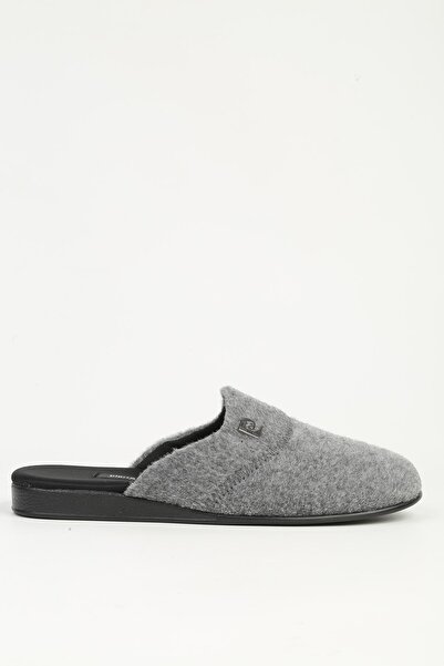 Pierre Cardin Ανδρικές παντόφλες γκρι τσόχας PC-55368