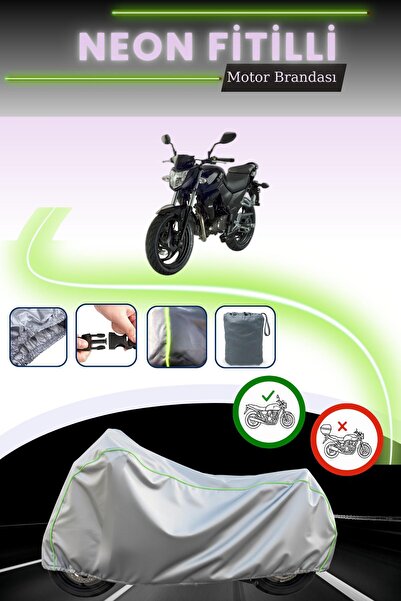 Cemku Cool Gray Lock Compatible Neon Corded Sym Wolf 125 Compatible Motorcycl...