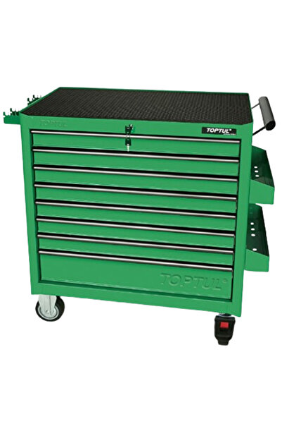 TOPTUL Dulap GT36001 mobil pentru scule echipat cu 360 piese, cu 8 sertare, r...