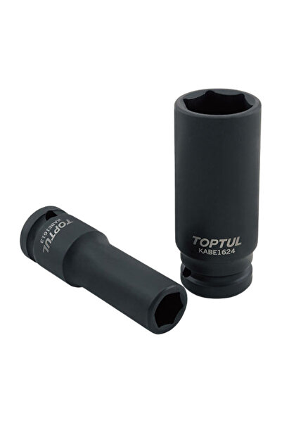 TOPTUL KABE1622 impact socket wrench, 1/2 inch square drive, 22 mm spanner size, length