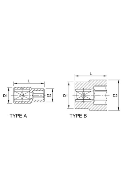 TOPTUL BAEA1218 TOPTUL socket wrench, 3/8 inch square drive, hexagonal profile, wrench width 18 mm,