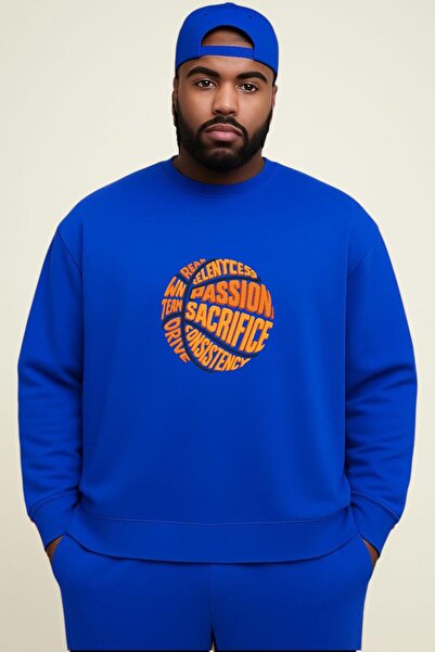 DM DOLCE MORE Hanorac unisex de mărime mare, imprimat cu minge de baschet, di...