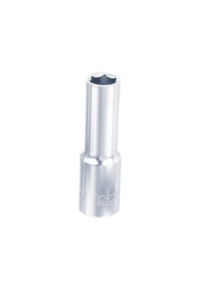 TOPTUL BAEE1206 deep socket wrench, 3/8 inch square drive, hexagonal profile, wrench opening