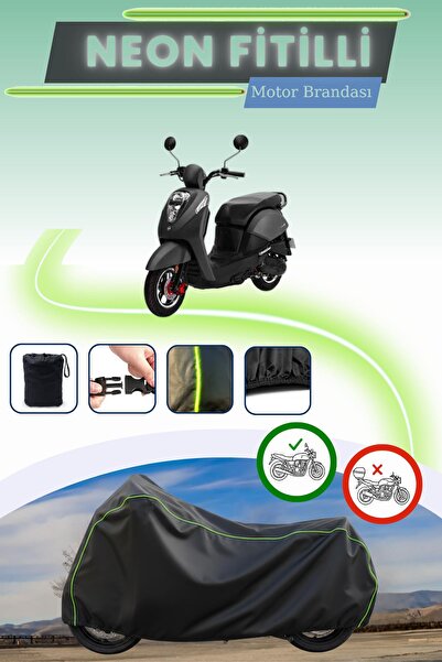 Cemku Cool Black Lock Compatible Neon Corded Sym Mio 50 Compatible Motorcycle...