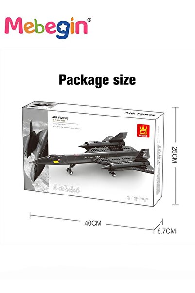 MEBEGIN Aircraft Model Building Blocks Set, Airplane Building Bricks Set, Creative Build Blocks Toy, Cool Pl