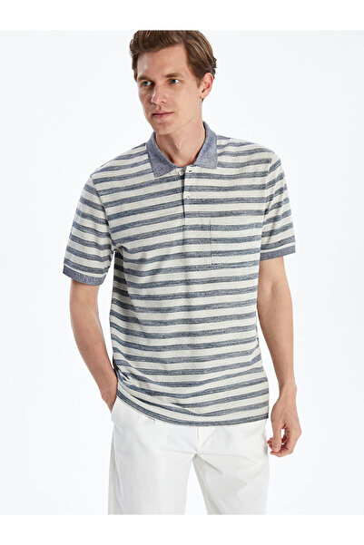 LC Waikiki Tricou pentru bărbați cu guler polo în dungi