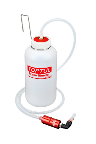 TOPTUL Aparat JECF0180, aerisire etrier frane, capacitate 800 ml, furtun transparent